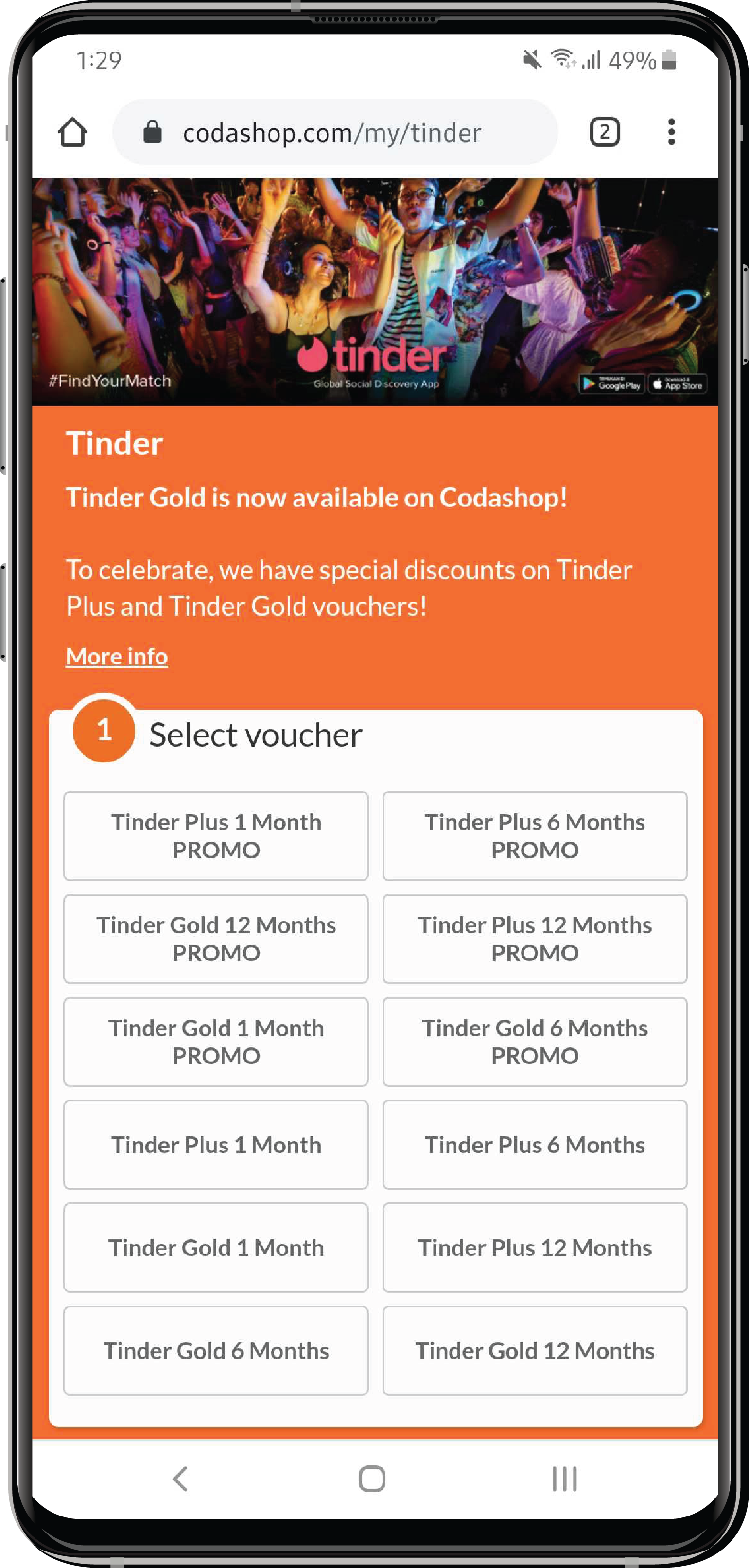 Discount code tinder 2021 Tinder